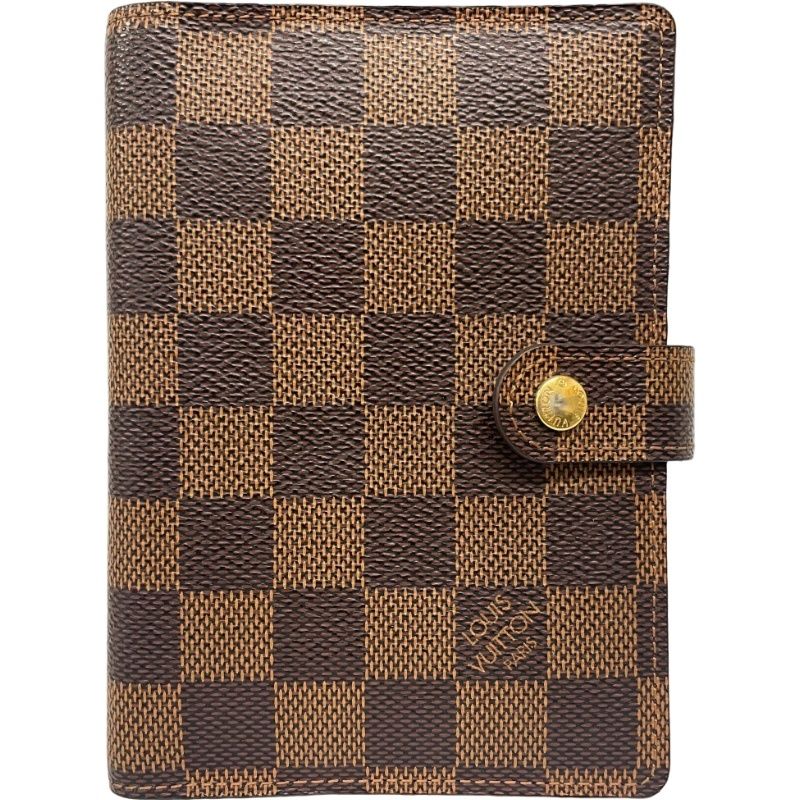 LOUIS VUITTON ルイヴィトン アジェンダPM R20700 ブラウン ダミエ エベヌ 手帳カバー レディース 12509K210