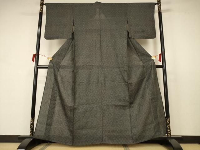 平和屋着物＊夏物 石川県指定無形文化財 能登上布 本麻手織上布 花菱文