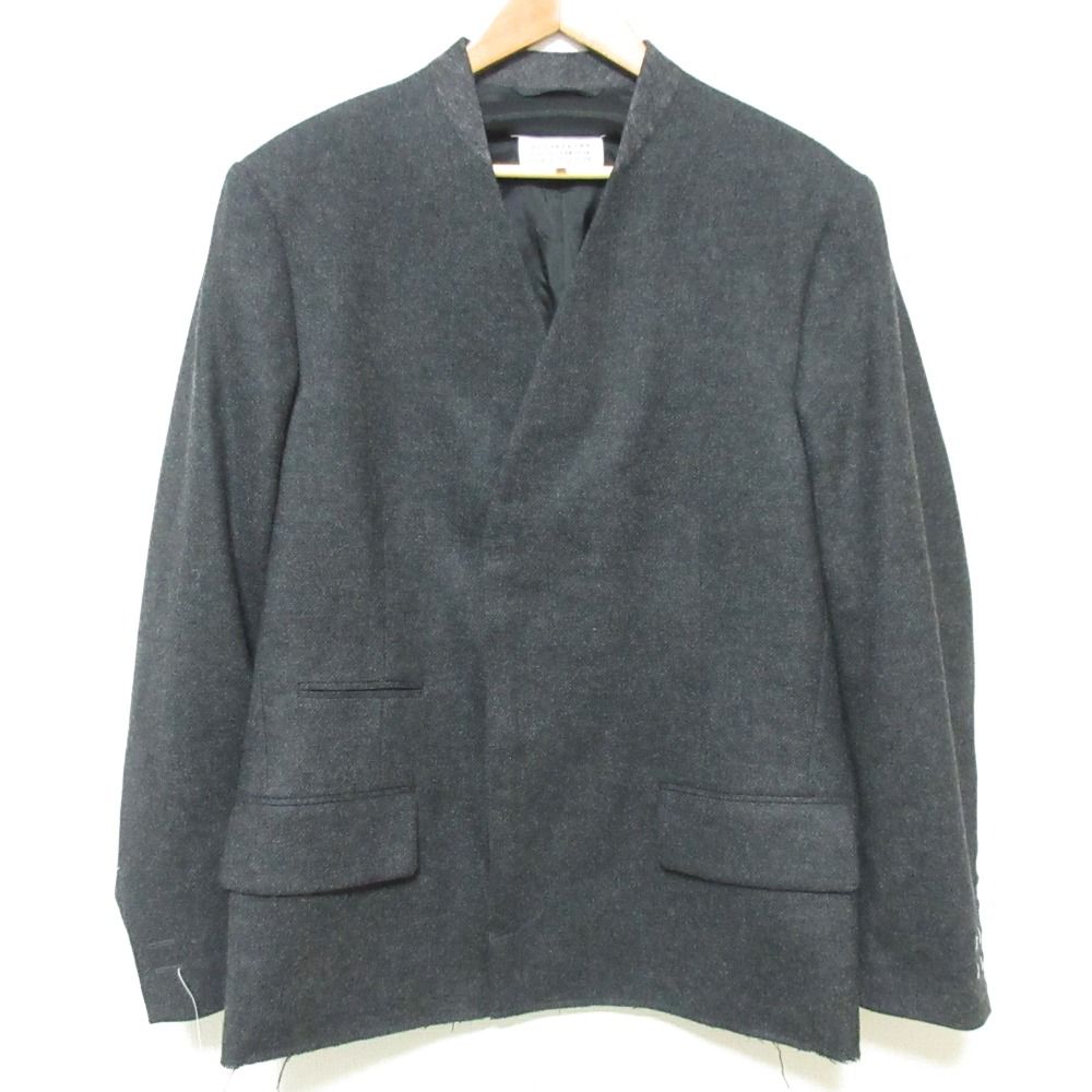 10 ファッション Maison Margiela ダークグレー ウールジャケット