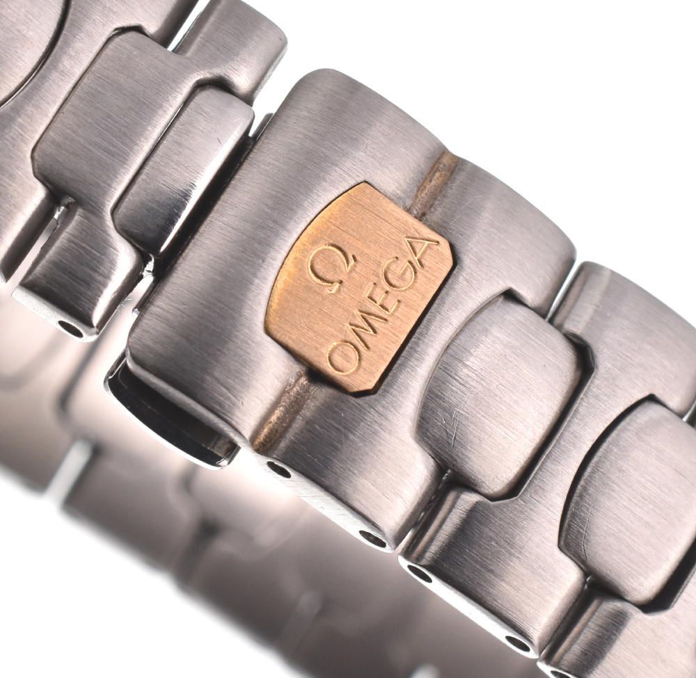 オメガ OMEGA シーマスター ポラリス SS/K18 クォーツ レディース良品