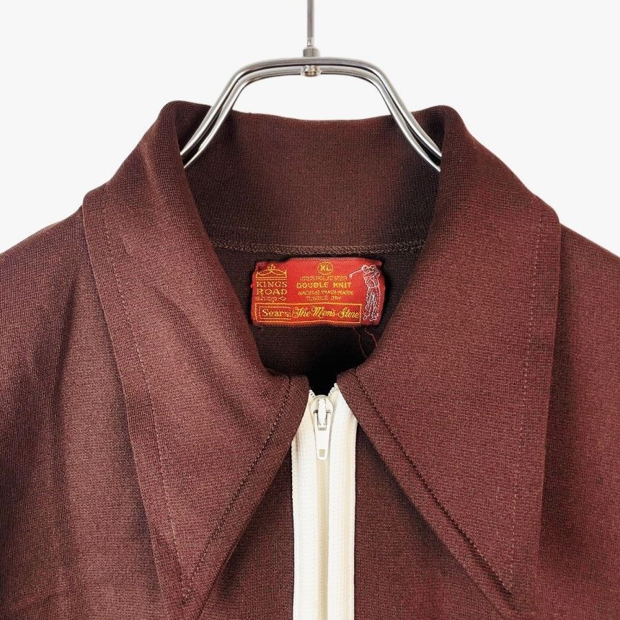KINGS ROAD Sears FULL CUT ウールジャケット 60s70sキングスロードシアーズKINGS ROAD SEARSジップジャケット襟付き