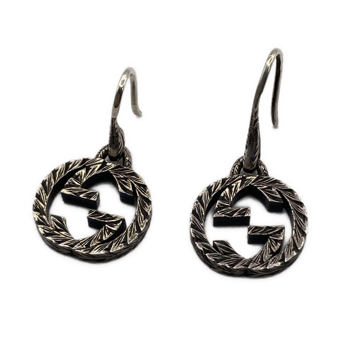 GUCCI グッチ ピアス インターロッキングG シルバー