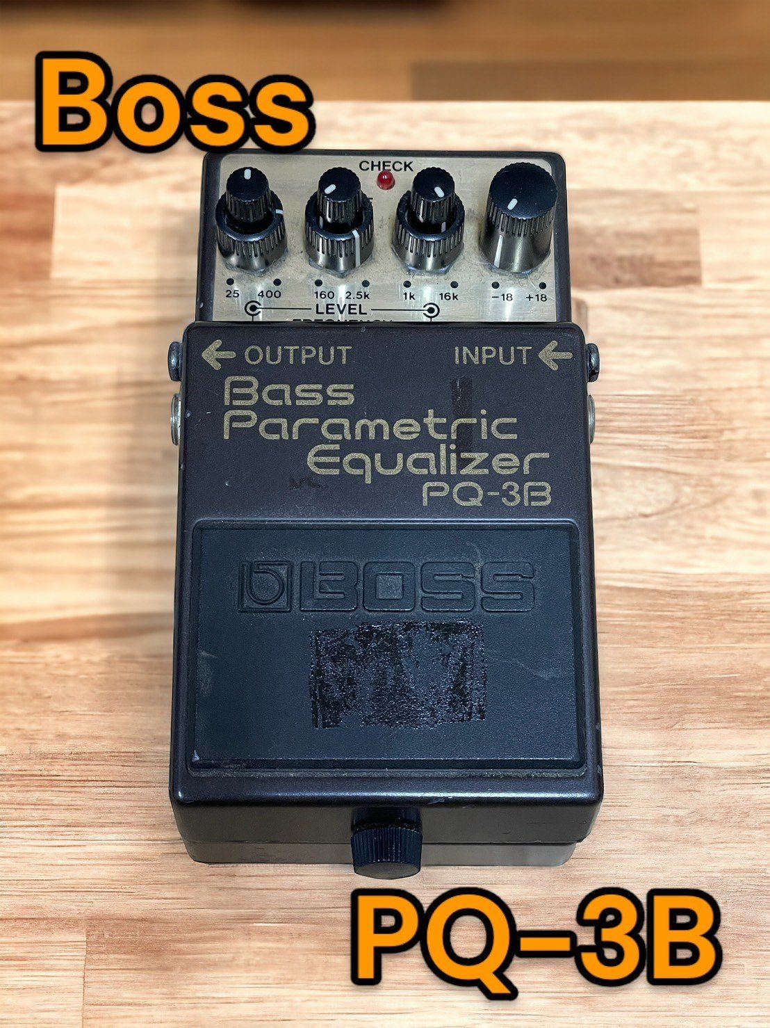 BOSS PQ-3B Bass Parametric Equalizer パライコ ボス パラメトリックイコライザー - メルカリ