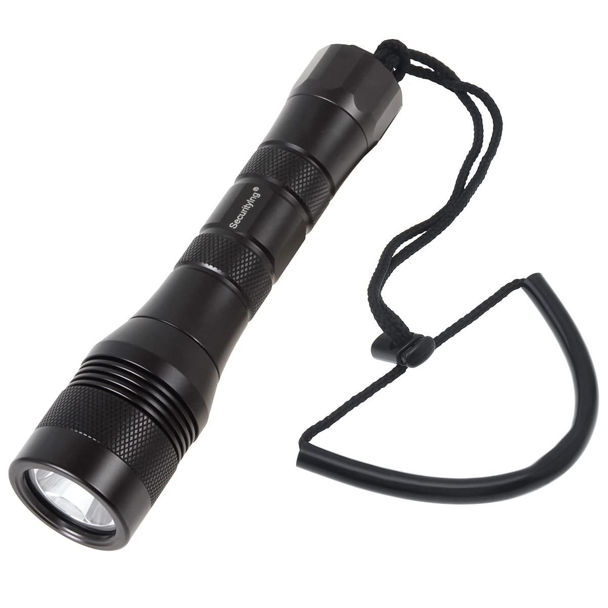 人気商品 明るい U4 LED 1050ルーメン 水中ライト IPX-8防水 水中150M ダイビングライト 120°ワイドビーム 1つ点灯モード DF08 ダイビング ナイトダイビング スキューバダイビング SecurityIng 単二型電池|18650|
