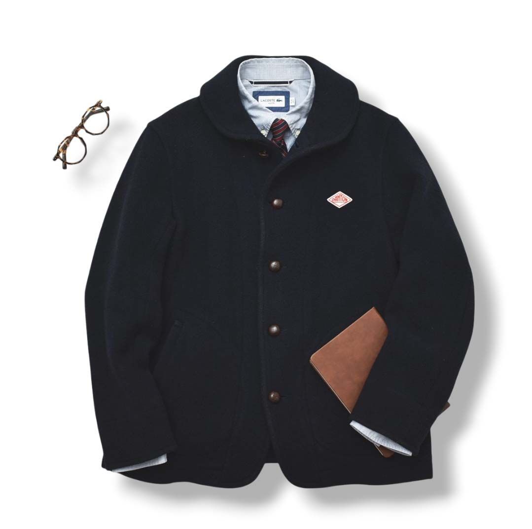 DANTON ウールモッサ ネイビー 42 DANTON ダントン ウールモッサコート