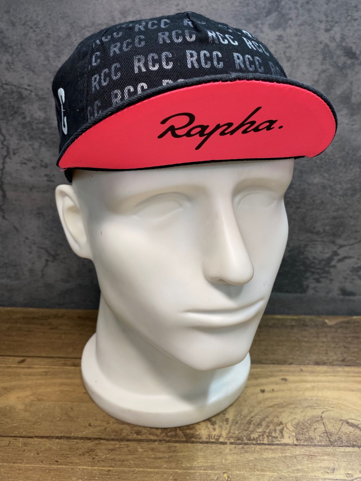 JB094 ラファ Rapha RCC サイクルキャップ 紺 ピンク フリーサイズ 