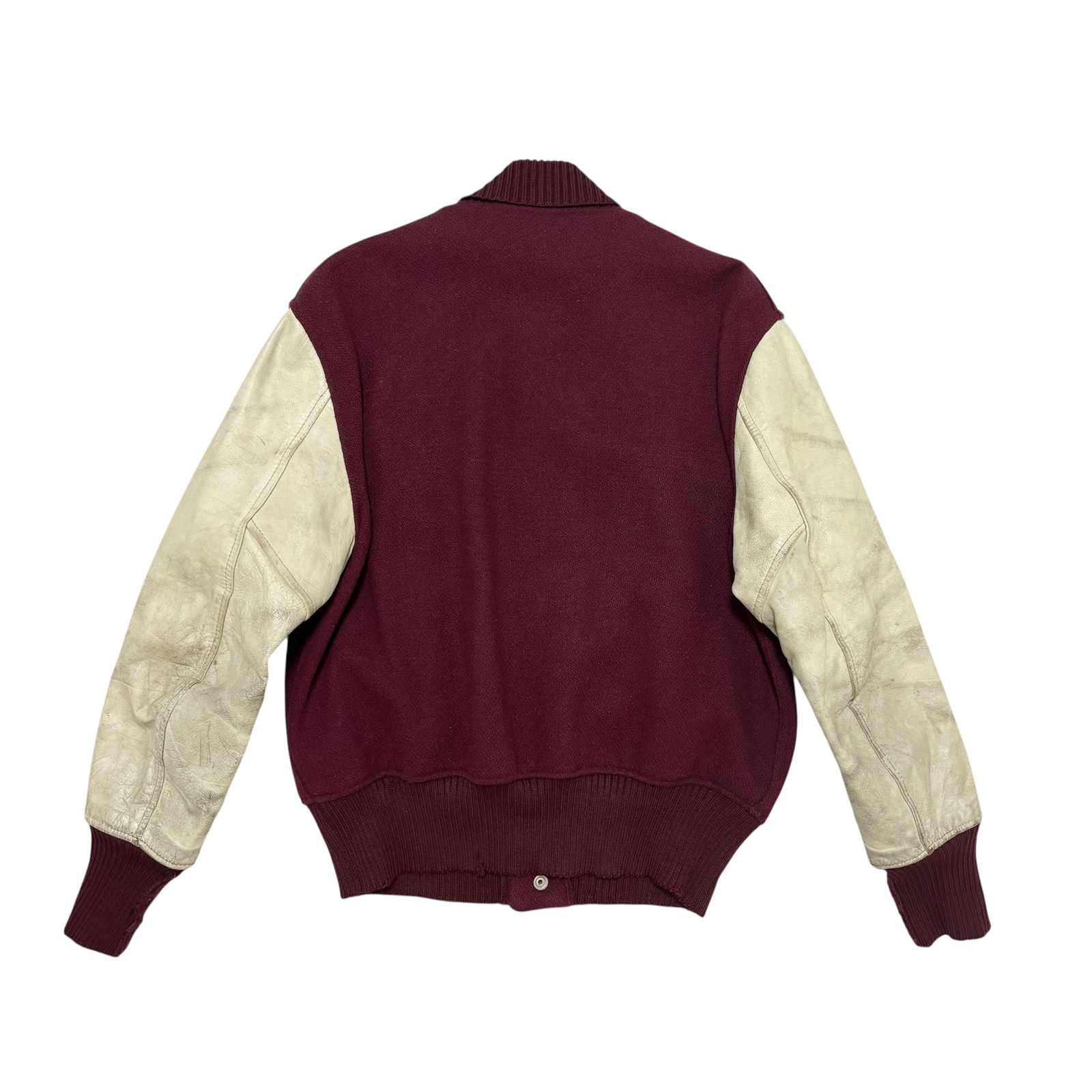 古着 ホワイティング Whiting スタジャン バーシティジャケット クリーニング済み メンズ サイズ44 XL相当