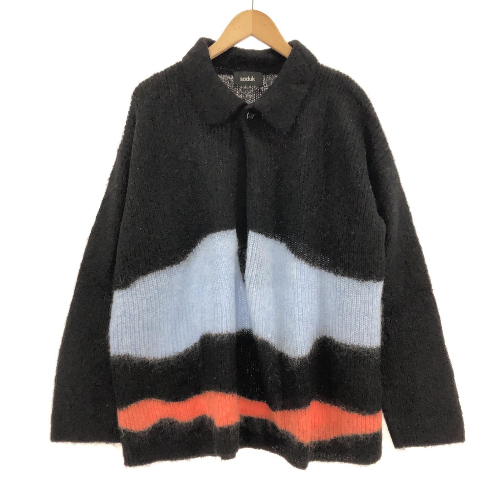 soduk スドーク】 drawing knit モヘアニットブラック