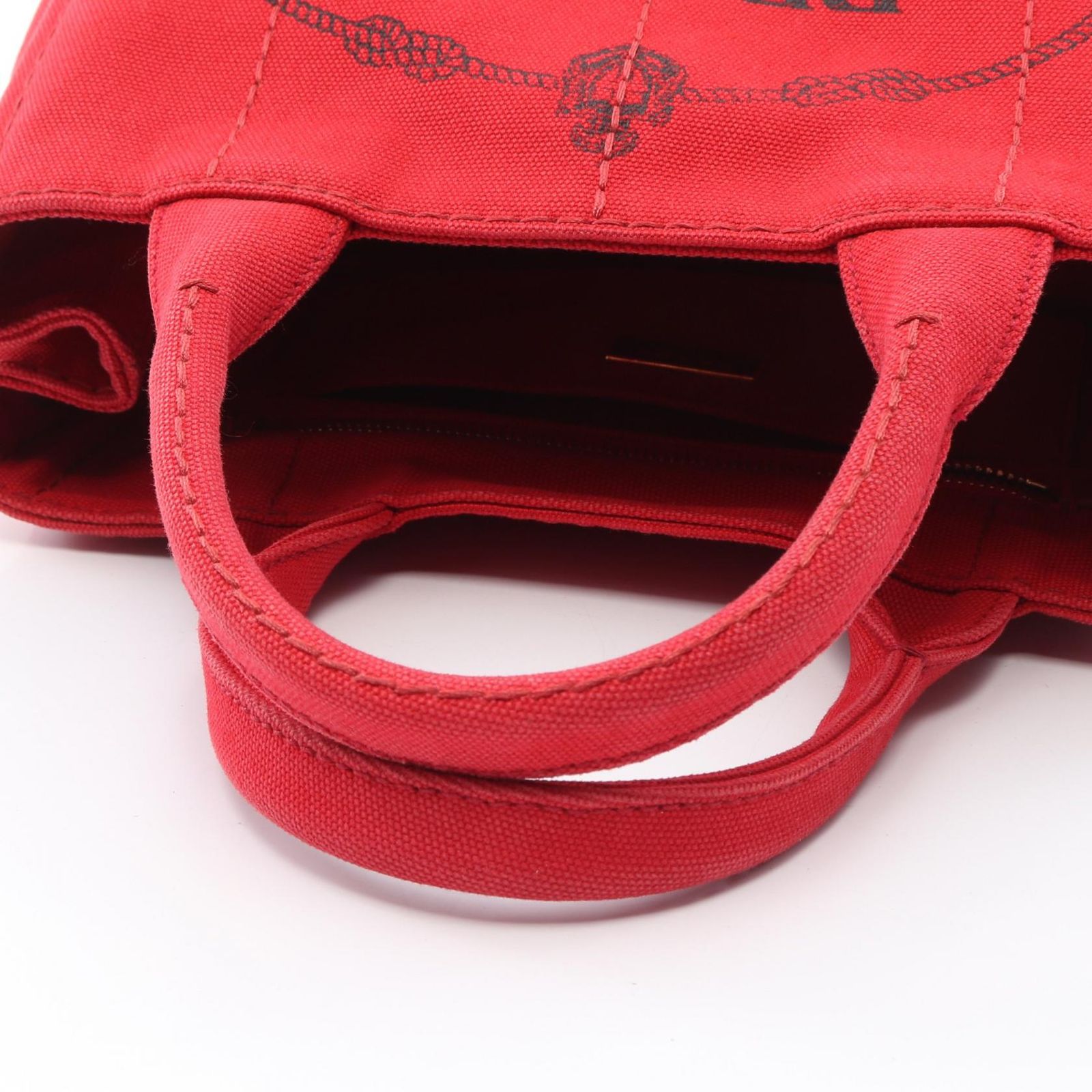 プラダ PRADA トートバッグ CANAPA カナパ 1BG439 レッド キャンバス 