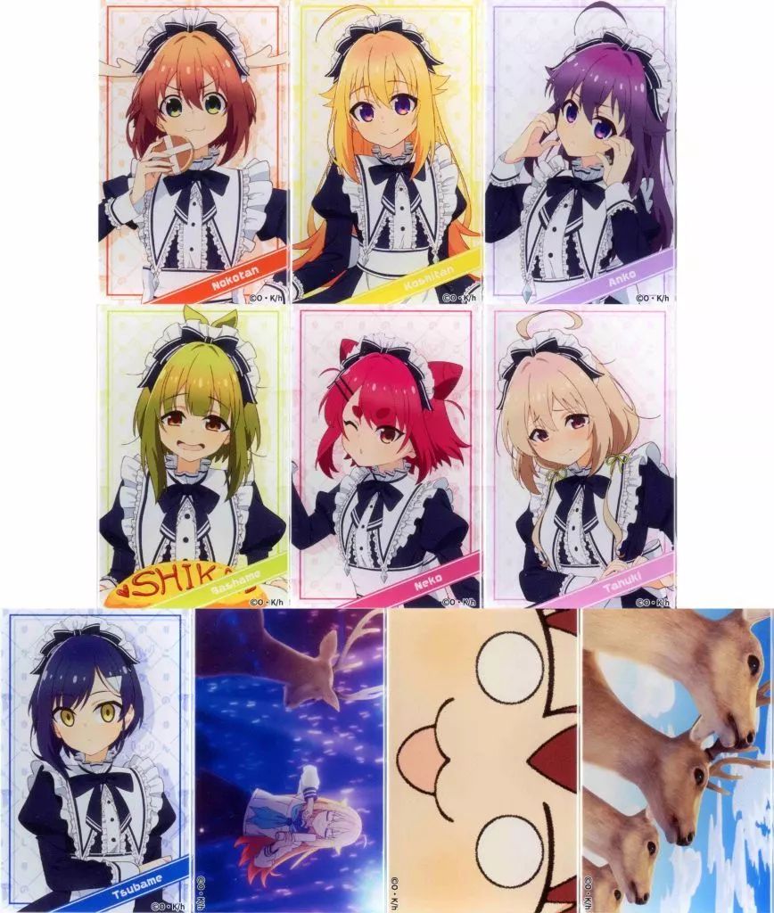 シール ステッカー 全10種セット しかのこのこのここしたんたん オンリーショップ in animate ～シカ×メイドって需要ありますか?～ トレーディングアクリルステッカー