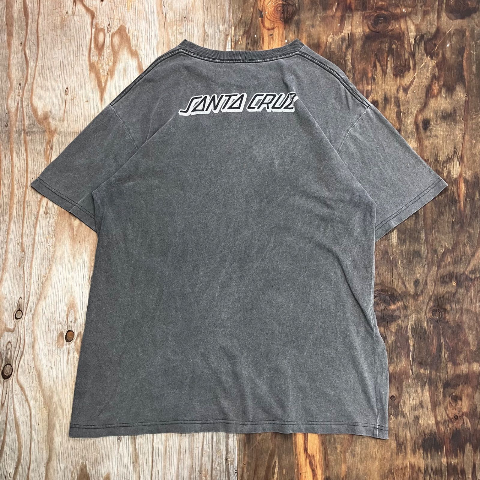 古着　SANTA CRUZ ロゴ Tシャツ ブラック　黒　L フェード fd816c51298748b4b0b373f2a4a6d5