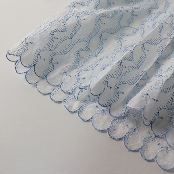 【近年品】ミナペルホネン　ブラウス　minamo 総柄　蝶々タグ　シルクコットン mina perhonen petal check（ペタルチェック）後ろボタン