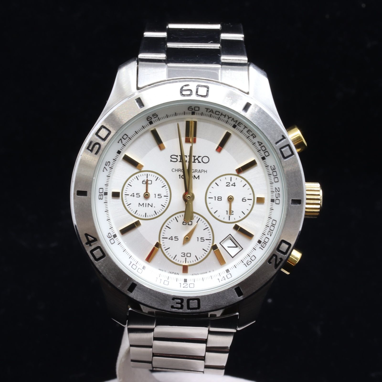 ITMKNWO4YJEG SEIKO セイコー クロノグラフ デイト シルバー字盤 QZ クォーツ SS 6T63-00E0 SSB051P1 メンズ 腕時計 ウォッチ