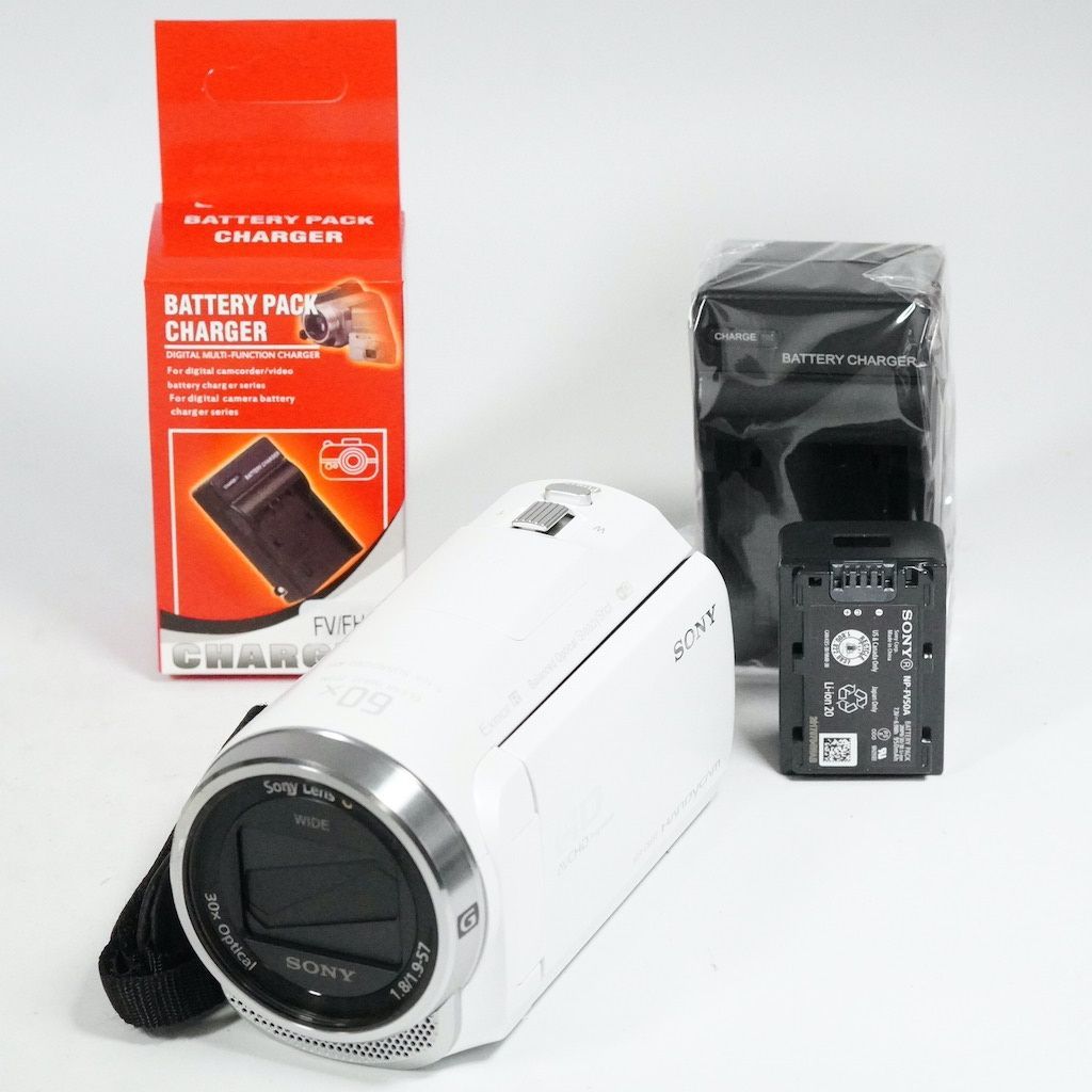 【動作確認ＯＫ】SONY　HandyCAM　HDR-CX680 SONY ソニー HDR-CX680 ホワイト 動作OK 返金保証 /2020 - メルカリ