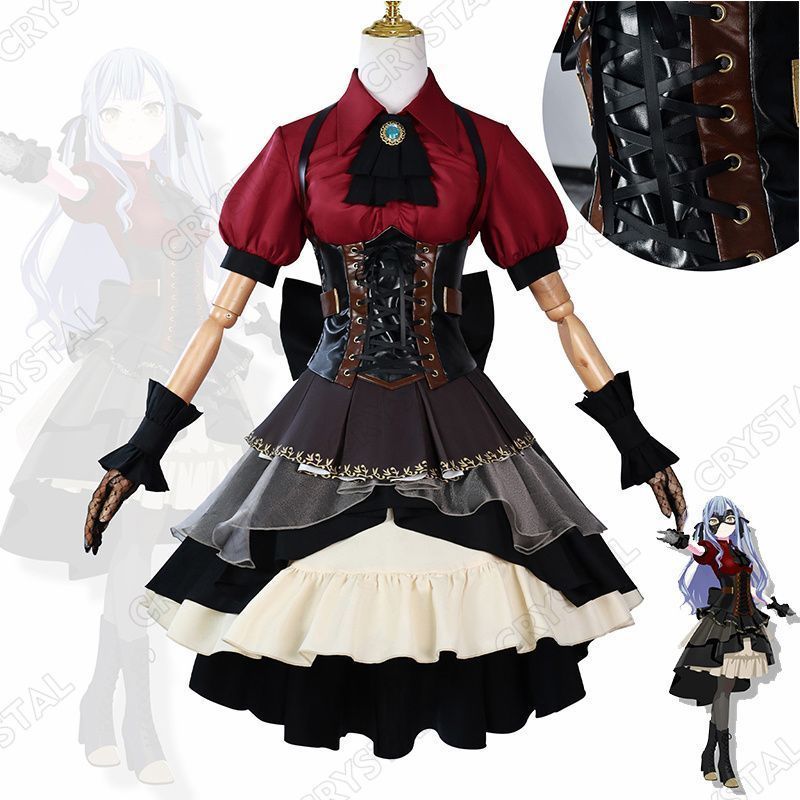 バンドリ 豊川 祥子|オブリビオニス コスプレ衣装 BanG Dream! キャラ衣装 とがわさきこ|Oblivionis ステージ服 コスプレ衣装 コスチューム イベント 仮装 学園祭 文化祭 ハロウィン 舞台 演出服 演劇 撮影