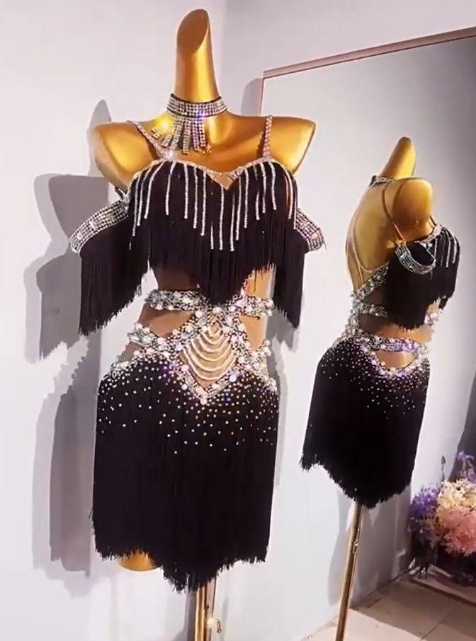 オーダーメイド 社交ダンス衣装　ラテンワンピースドレス フリンジ 楽天市場】社交ダンス ラテンドレス ラテンダンス衣装 フリンジ