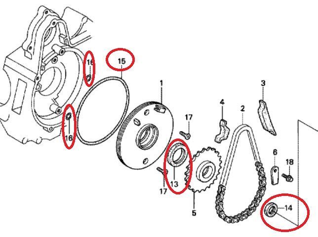 カブ　パーツ　C50純正エンジン　ジェネレーターカバーなし カブ パーツ C50純正エンジン ジェネレーターカバーなし Amazon