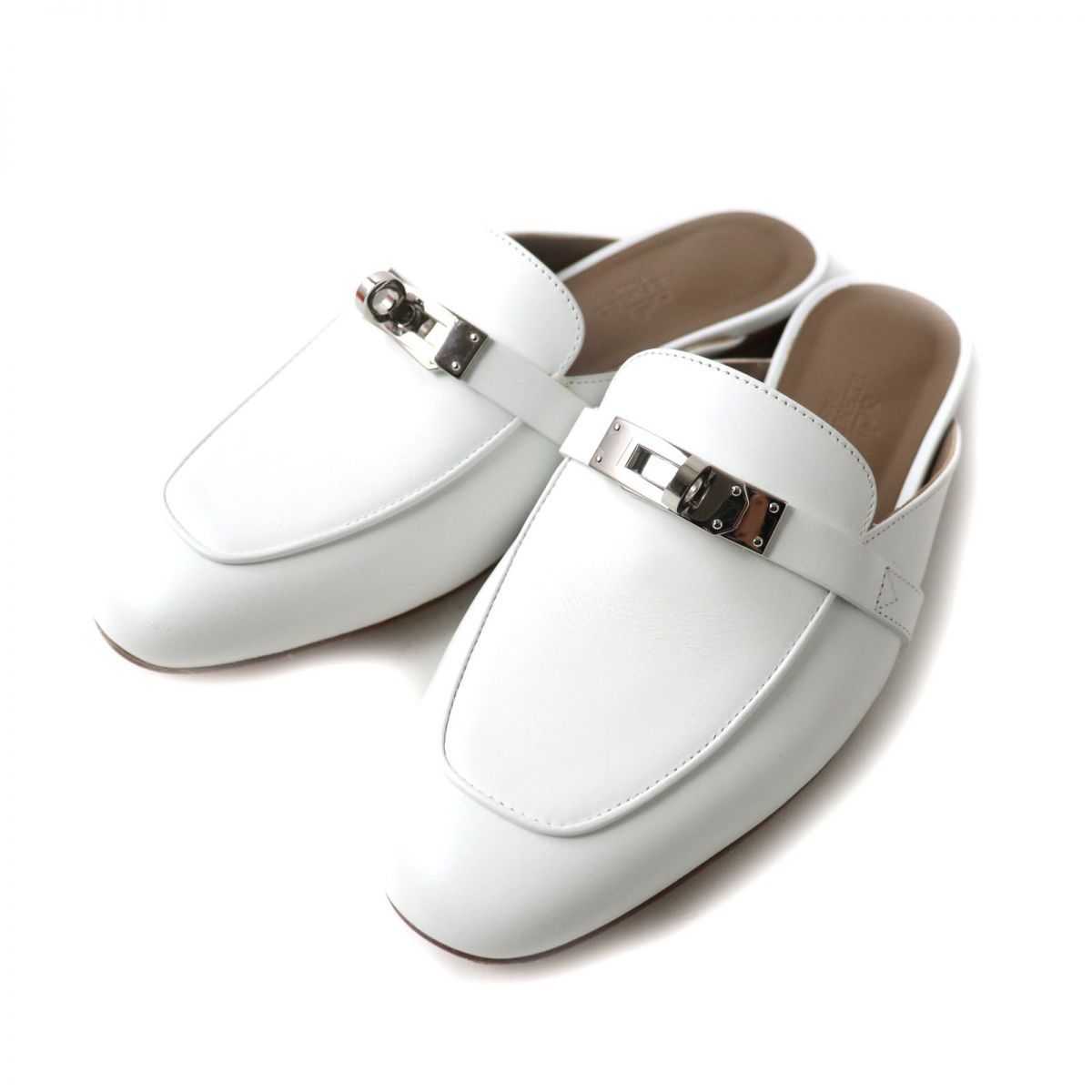 美品☆ HERMES エルメス OZ オズ ケリー金具付き レザーミュール