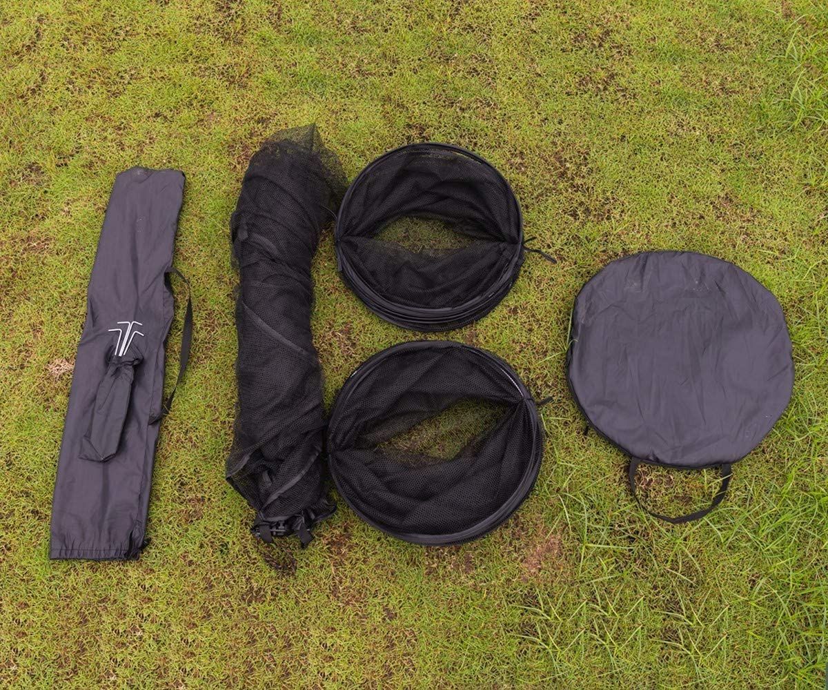 1ポータブル猫ゲームフェンス屋外折りたたみ式ダブルトンネル組み立て式猫テントポップアップ式ペットゲームテント猫子犬ウサギ小動物屋