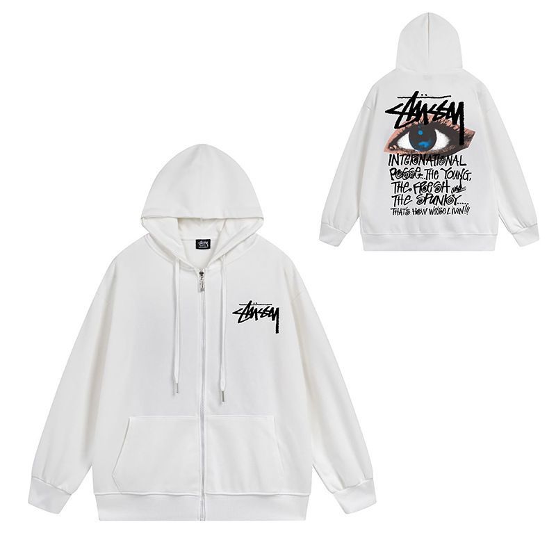 新品未使用」STUSSY トップス スウェットパーカー コートフード付き ジャージ 厚手 メンズ レディース 長袖 アウター 秋服 冬服 裏起毛 ジップ パーカー 保温 防寒 ステューシー ファスナー カジュアル トップス スウェット 男女兼用 通勤 通学 - メルカリ