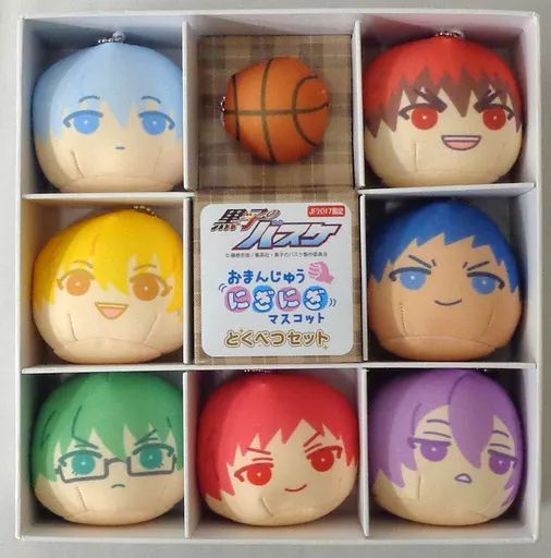 [Used] Plush Mascot Plush Toy Badge Collection Manju Nigi Mascot Tokubetsu Set “Kuroko's Basketball” Jump Festa 2017 Limited