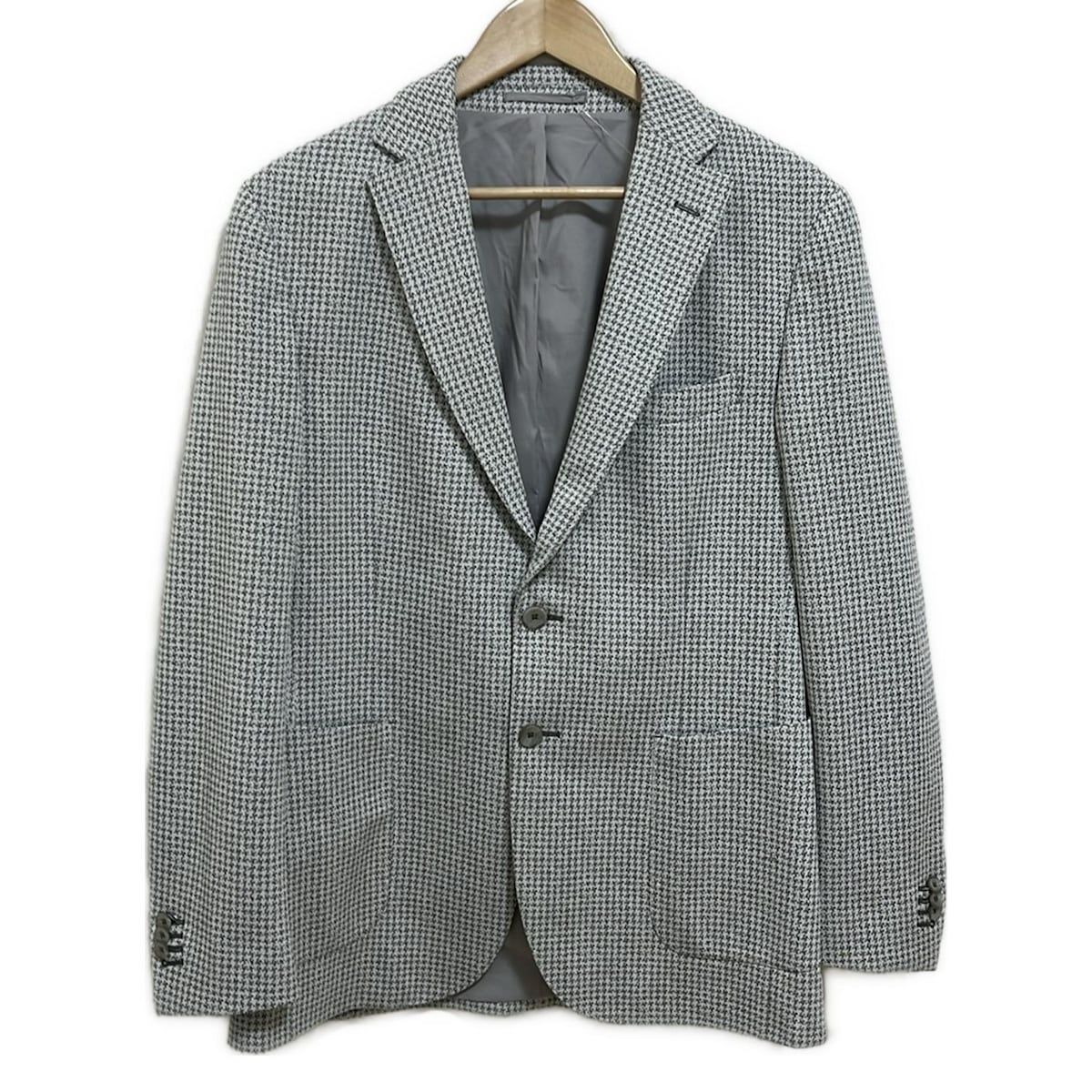 BOGGI ボッジ ジャケット サイズ48 XL メンズ - ライトグレー×グレー 長袖|千鳥格子柄|秋|冬