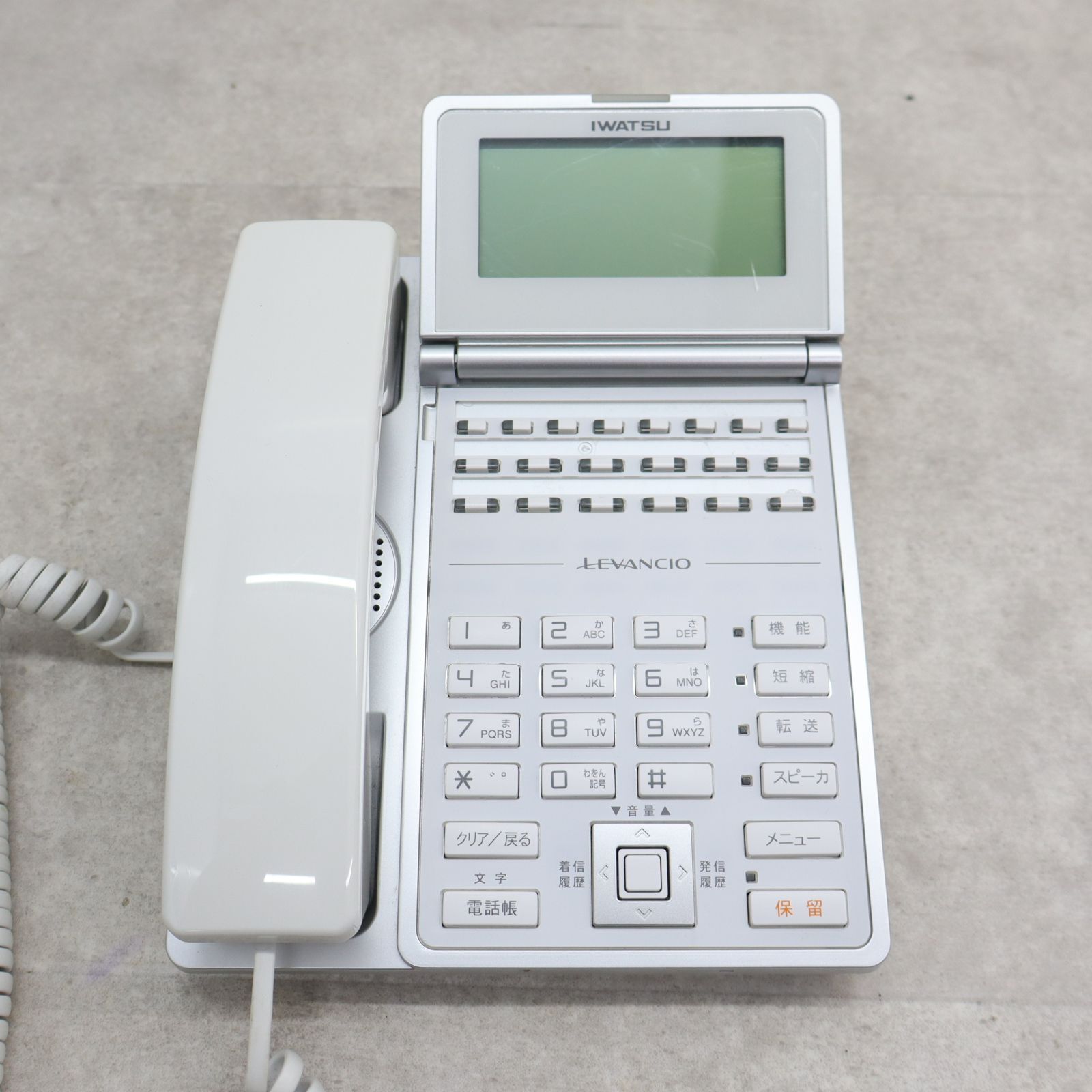 ◆中古美品！ ｜ビジネスホン LEVANCIO レバンシオS｜岩通 IWATSU IX-12KT-N(WHT) ビジネスフォン｜  ■P2237