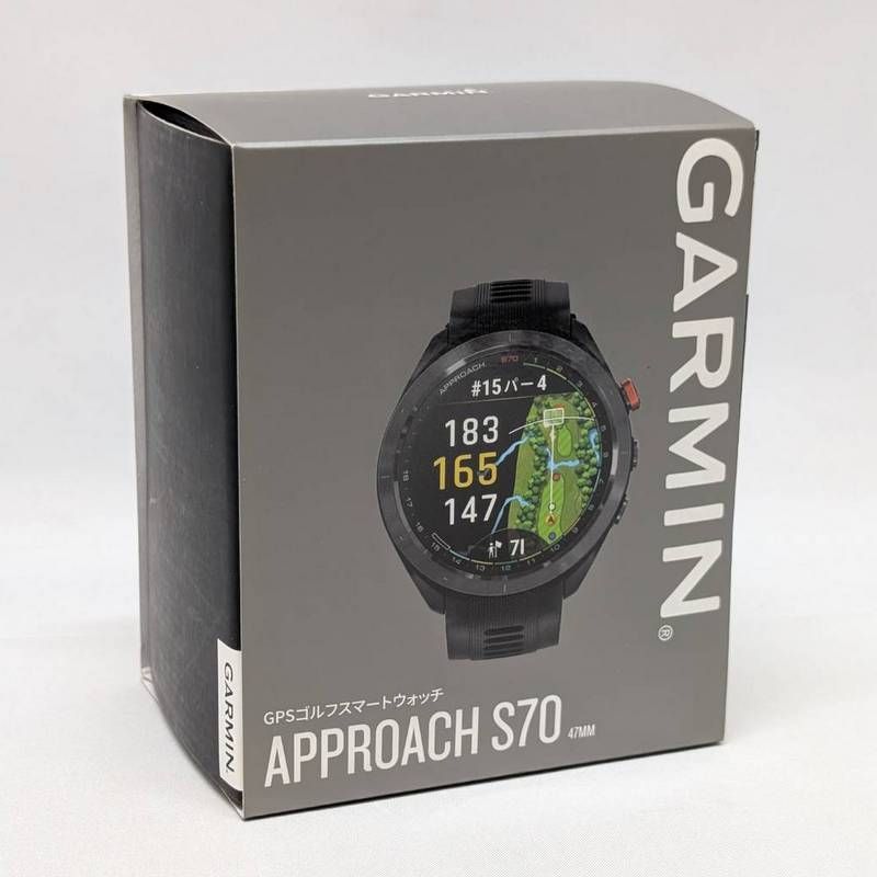 GARMIN】APPROACH S70 47mm ブラック/未使用品 ガーミン