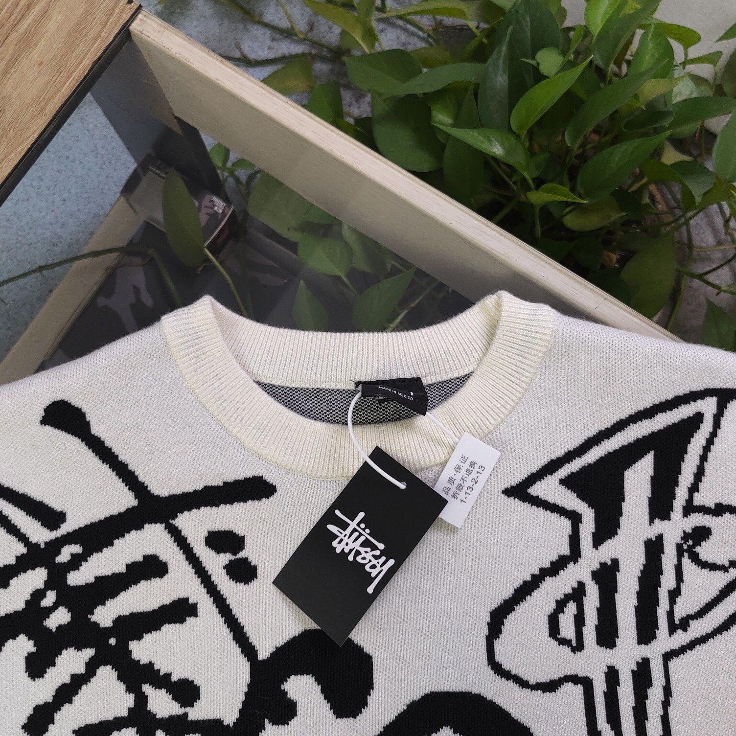 Stussy 24SS ファッション 渦巻き サイコロ モスキート パターン ニット クルー セーター - メルカリ