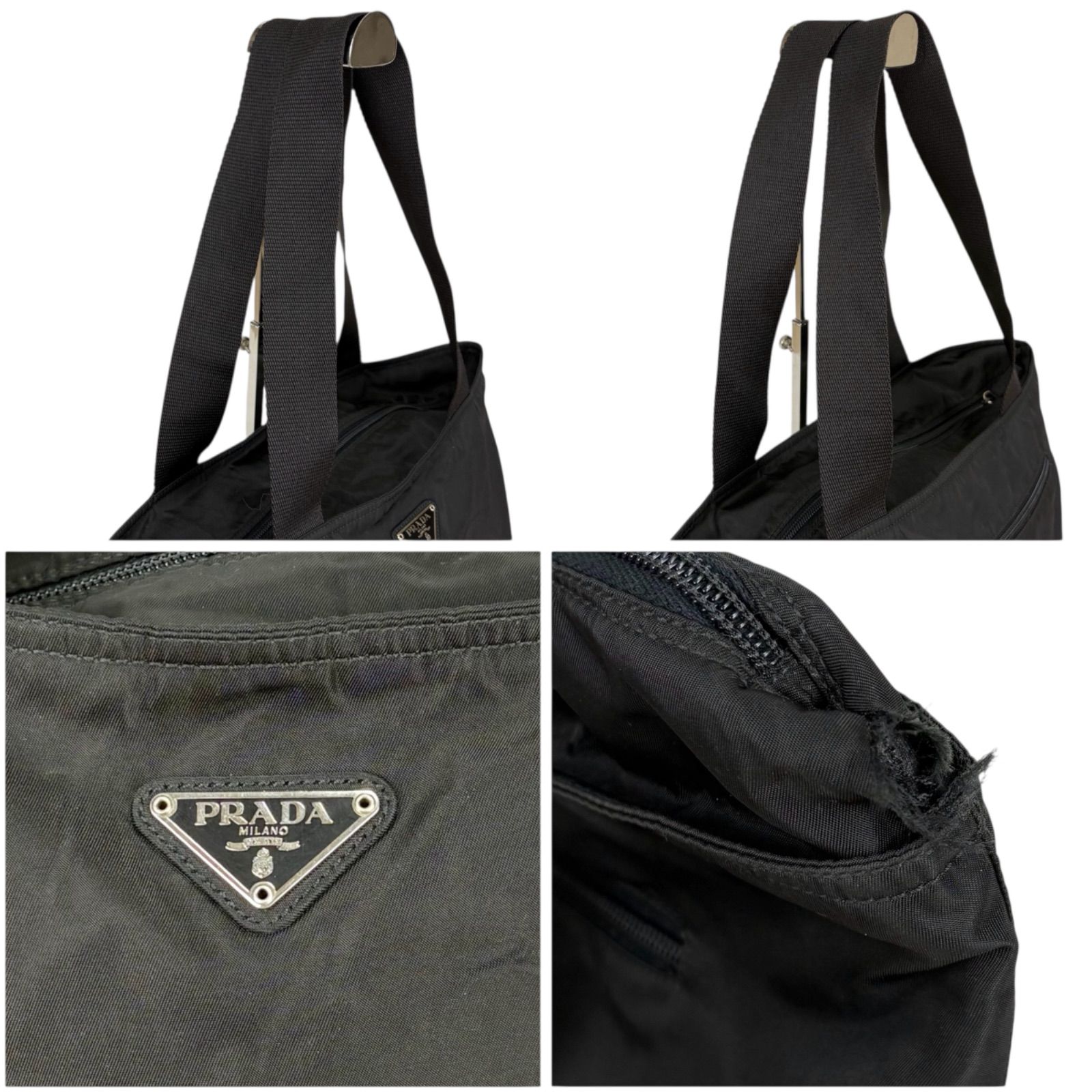 プラダ PRADA トートバッグ テスートナイロン ブラック 黒