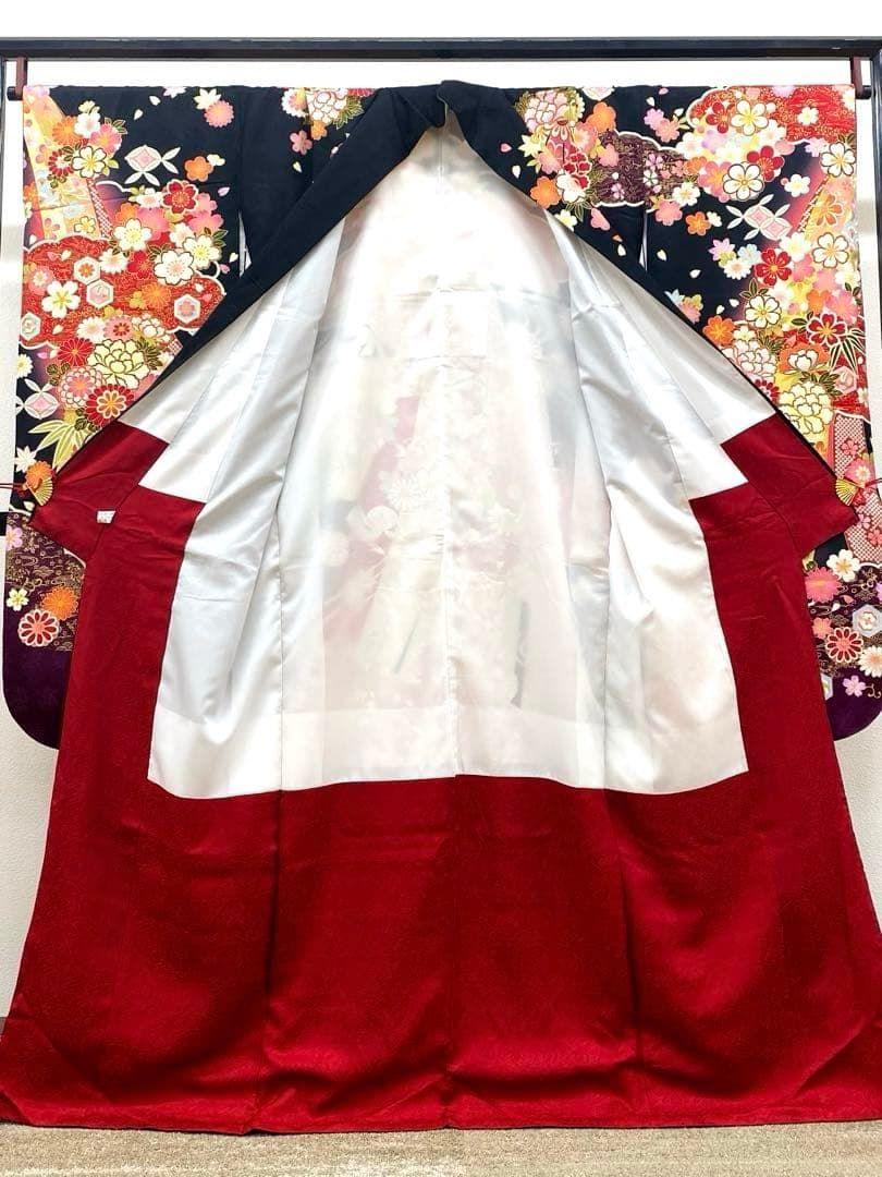 振袖 豪華 金駒 銀駒 金彩 紋意匠 身丈164cm 撥水加工済 - メルカリ