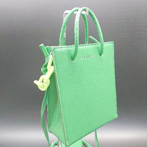 ◇ 美品 BASUNNY 3WAY かわいい フェイクレザー スクエアバッグ 
