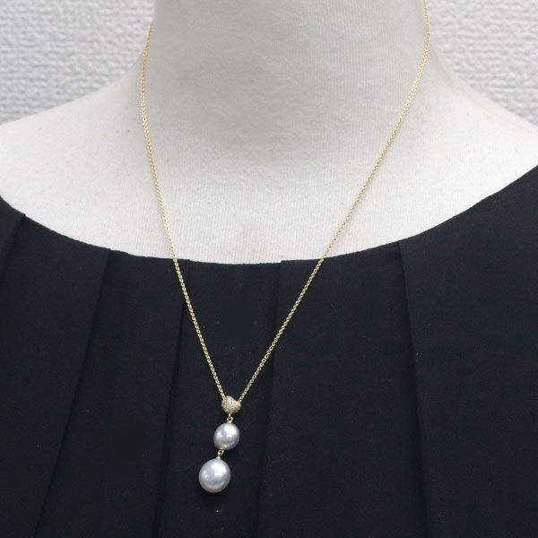 ミキモト 美しい創作 　南洋真珠1.97ct D2.63ct k18ペンダント ミキモト 美しい創作 南洋真珠1.97ct D2.63ct k18ペンダント