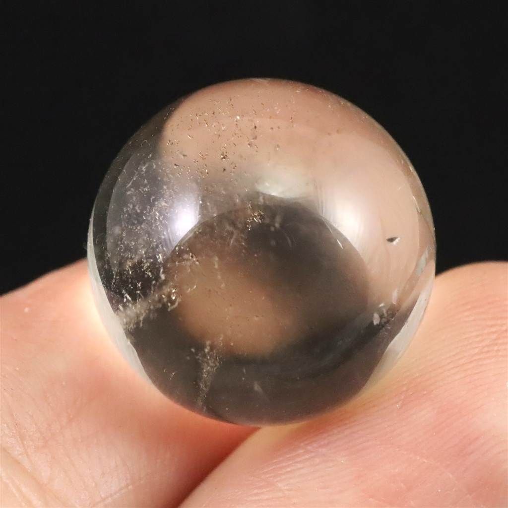 コロンビア産 スモーキーレムリアンシード 18mmスフィア 証明書付 8.7g