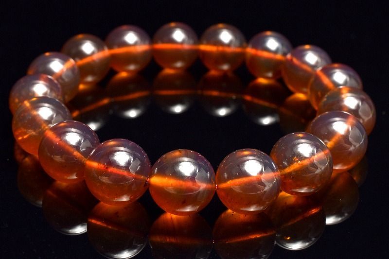 1点物】希少◇ミャンマー産 レッドブルーアンバー 11-11.5mm