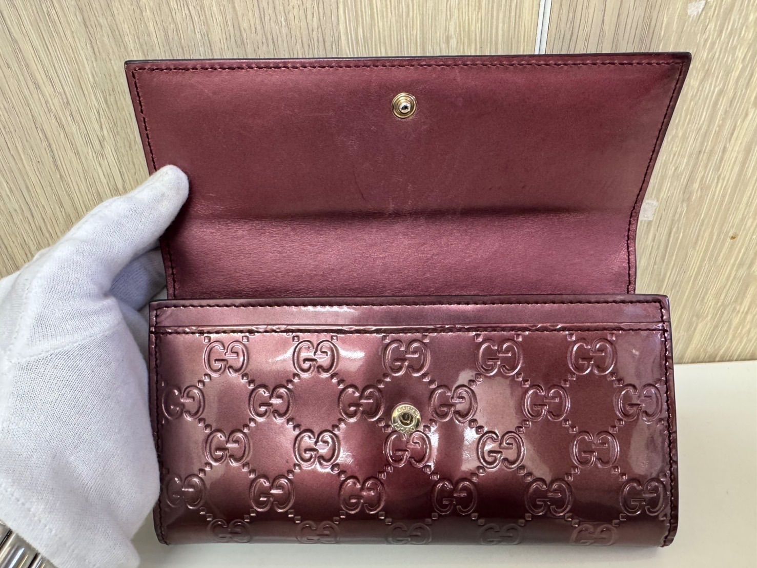 中古品】 GUCCIグッチ マイクログッチシマ ラブリーライン 中古品】 GUCCIグッチ マイクログッチシマ ラブリーライン