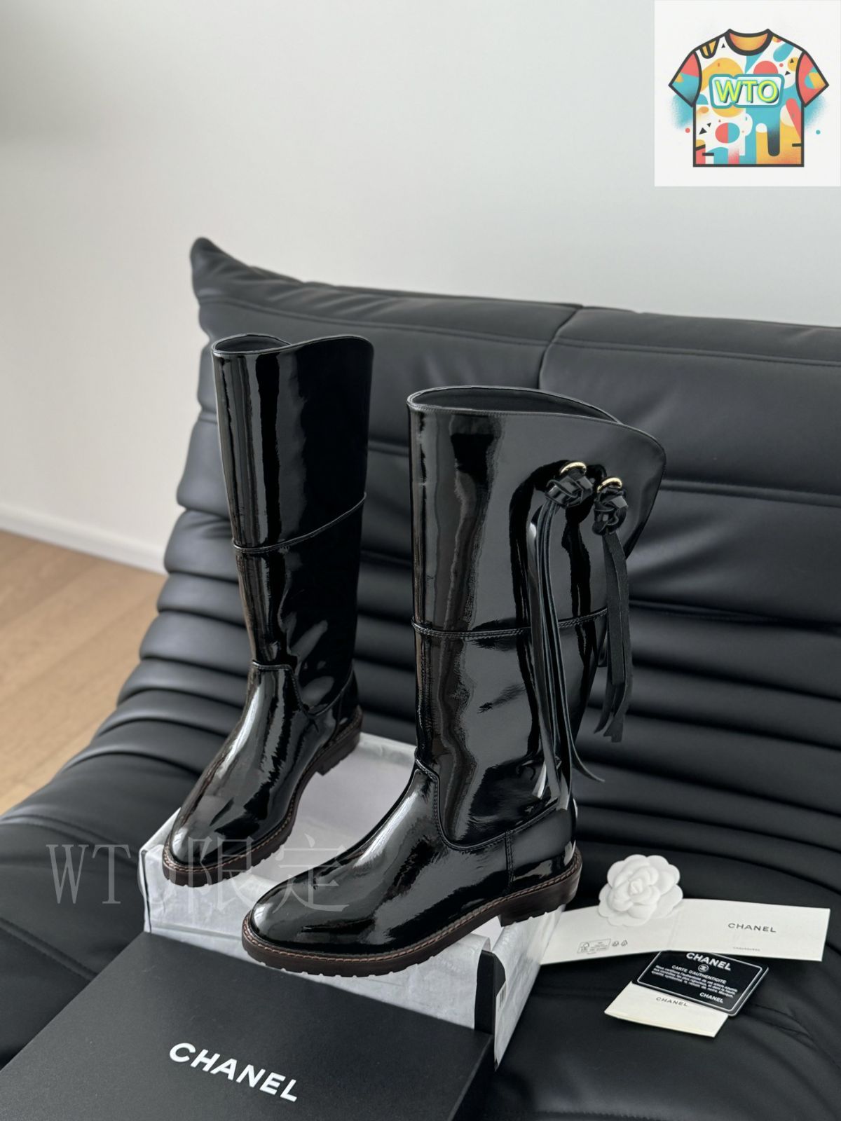 値下げ❤良品✴シャネルブーツ シャネル 24B ロングブーツ レザー シューズ02-2 - メルカリ
