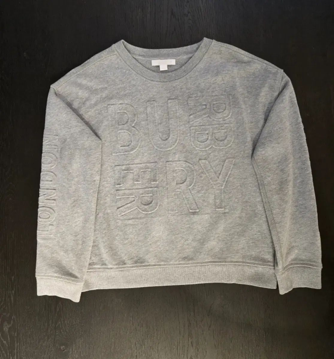 バーバリーキッズ グレー スウェットTシャツ 10Y