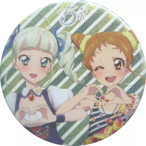 アイカツ! 5thグリッター 缶バッジ 有栖川おとめ 藤堂ユリカ 中古】バッジ・ピンズ(キャラクター) 有栖川おとめ＆藤堂ユリカ