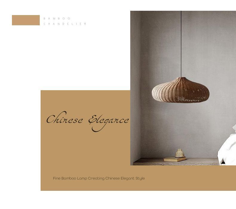 ハンギング シーリング ライト ランプ シェード ランプ器具 ラタン織り