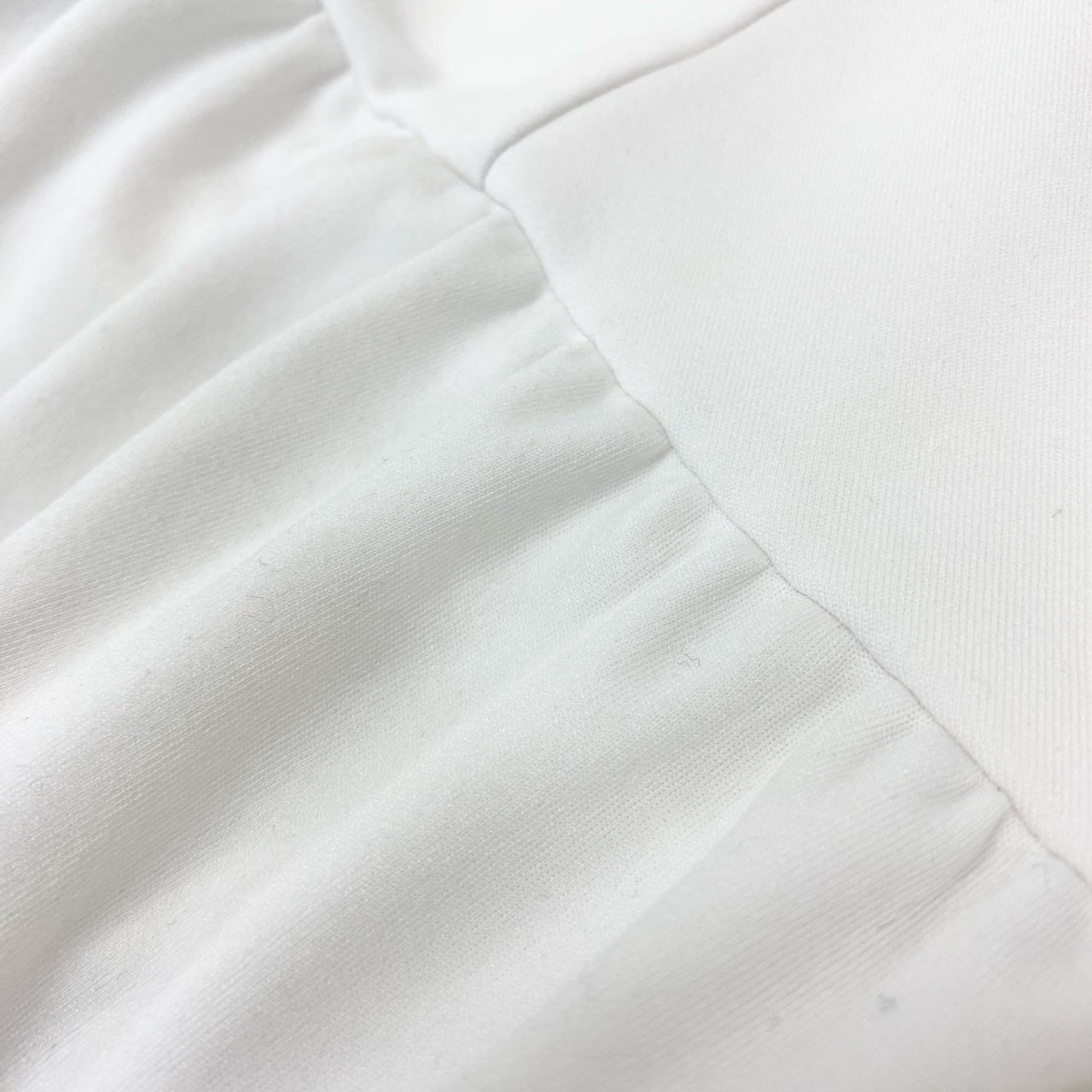 69 i 26 COMME des GARCONS コムデギャルソン フリルトップス 長袖カットソー ペプラム ストレッチ RK-1007 AD 2002 Sサイズ ホワイト レディースk 02