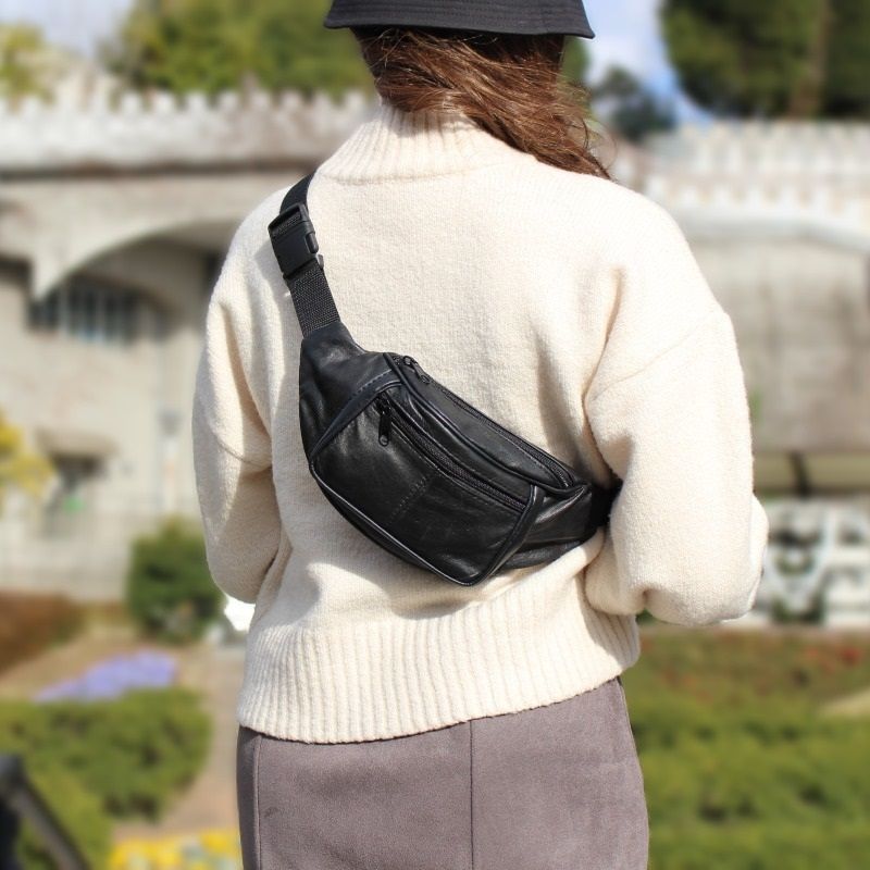 羊革 革 本革 ウエストバッグ ウエストポーチ 鞄 バッグ レザー