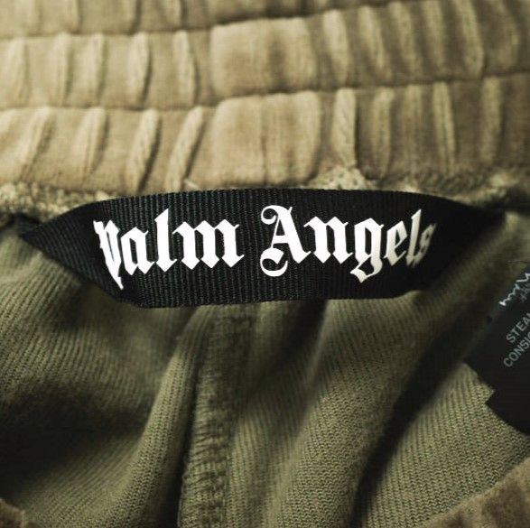 Palm Angels パームエンジェルス 20AW イタリア製 CHENILLE TRACK PANTS ベロアトラックパンツ PMCA007E20FAB003 M ブラウン サイドライン イージー ボトムス g18913