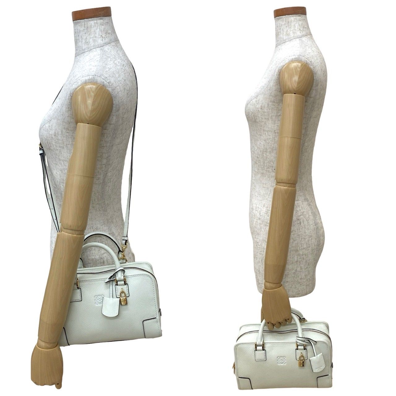 未使用保管品 袋 鍵付き LOEWE ロエベ アマソナ 23 アナグラム