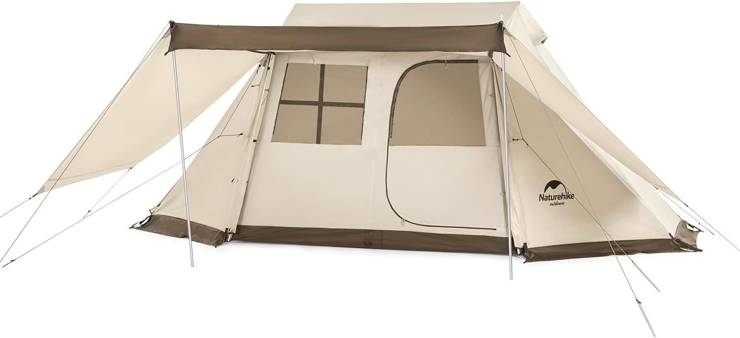 Naturehike 公式 ワンタッチ テント 大型 2～6人用 ‎ロッジ型