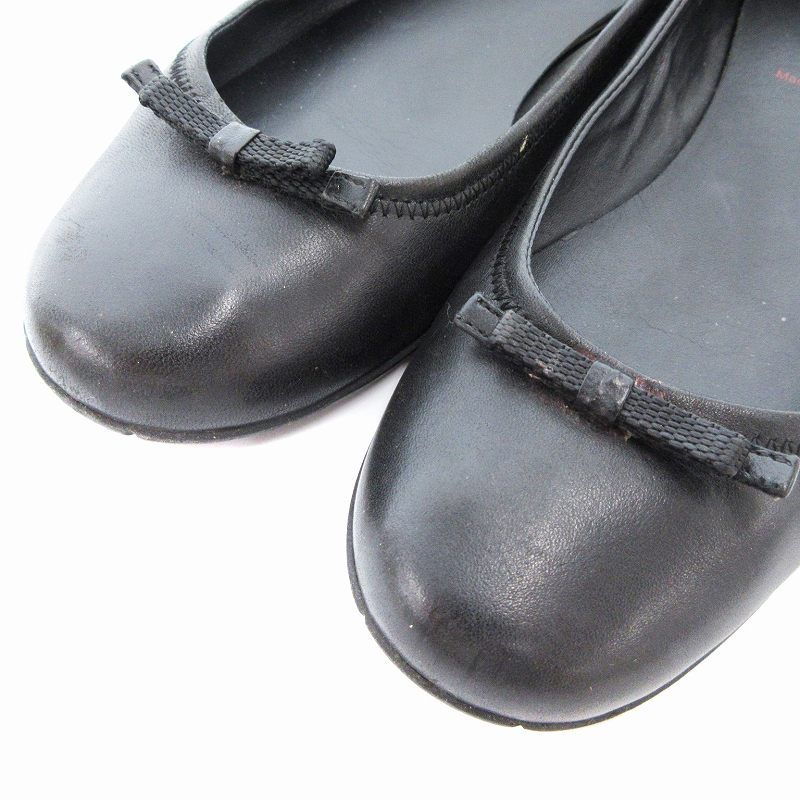 PRADA リボン　バレエシューズ ブラック　36 PRADA ブラック リボン バレエシューズ