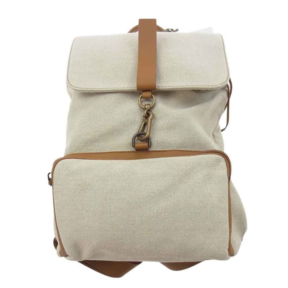 ZANELLATO ザネラート バックパック ILDO CANVAS イルド キャンバス リュック ベージュ系【中古】