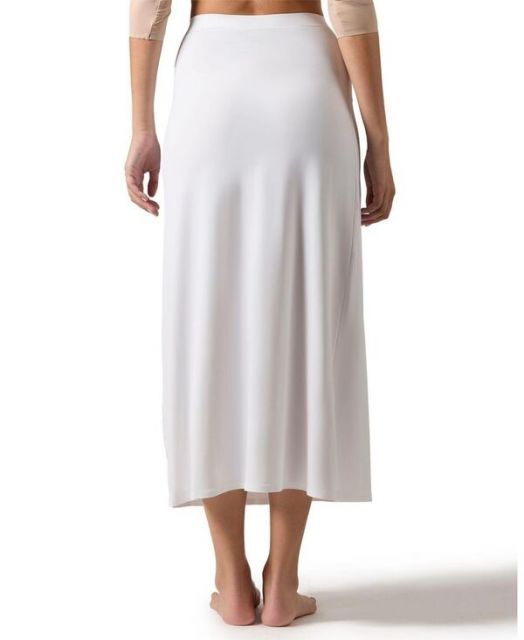 メモイ レディース スカート ボトムス Women s Silky-Smooth Bonded 34 Maxi Slip Skirt CSP202-34 White
