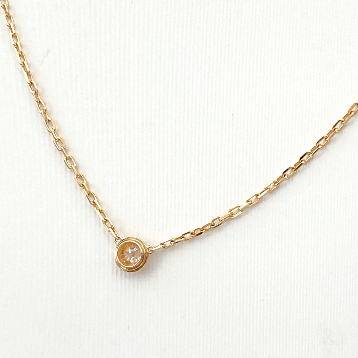 カルティエ ピンクゴールド ダムール SM ネックレス ダイヤ 750 2401 Cartier カルティエ ダムール ネックレス ラージモデル