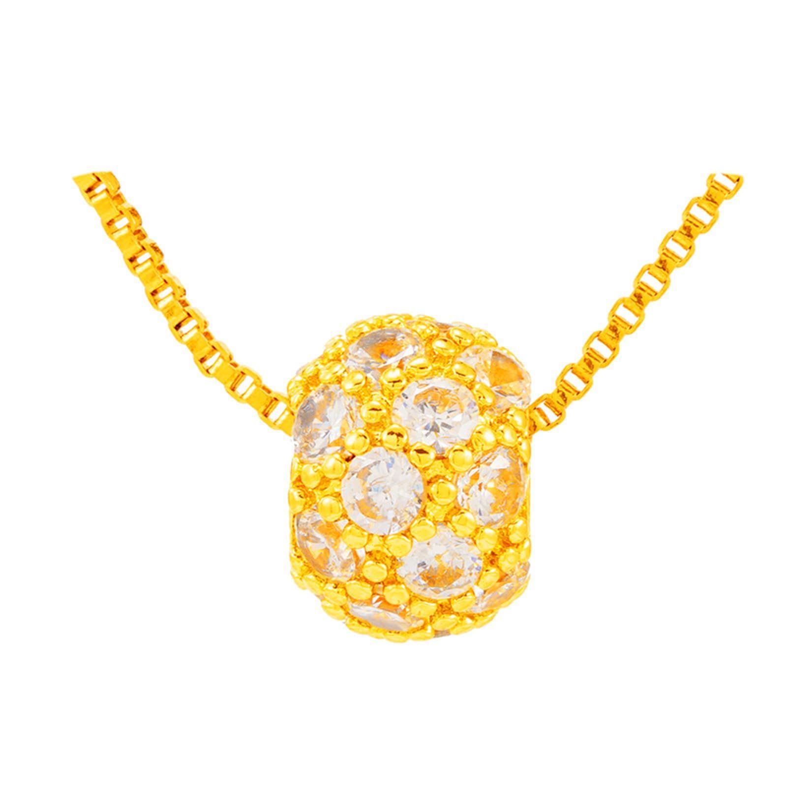 Size チェンあり DALYNN ネックレス 18金 k18ネックレス 人気 金の玉 ゴールド K18 18金ネックレス アクセサリー ペンダント レディース 女性 誕生日プレゼント クリスマス 記念日 プレゼント…